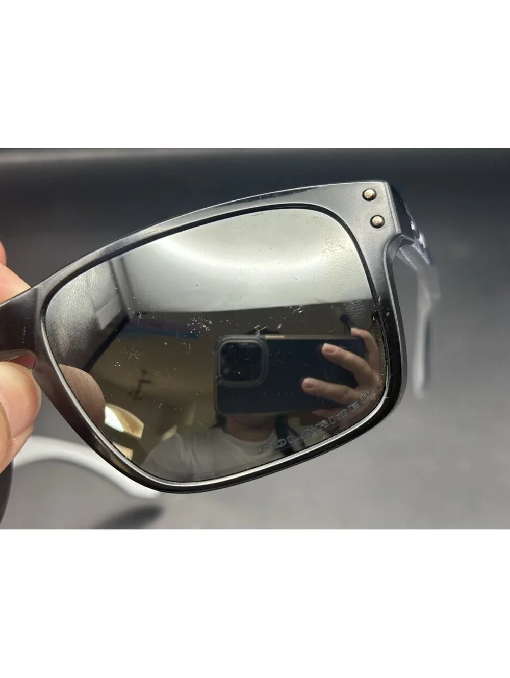 Oakley Holbrook Black/Blue-Clear Fade W/Prizm Tungsten Polarized Lenses
